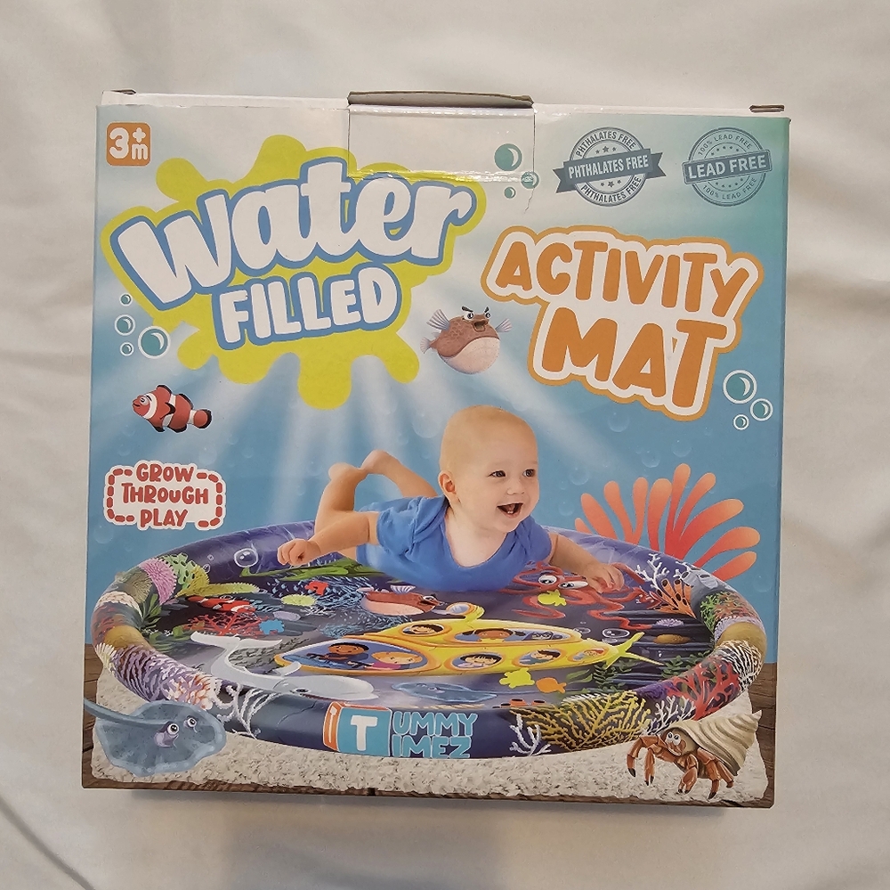 NWOT Tummy Timez Water Filled Activity Mat for Babies - 3 Months+